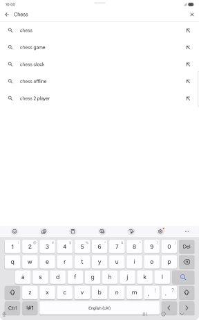 Key in the name or subject of the required app and press the search icon. Key in the name or subject of the required app and press the search icon.