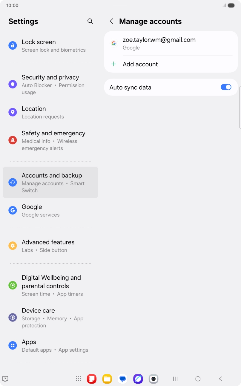Press the Home key to return to the home screen.