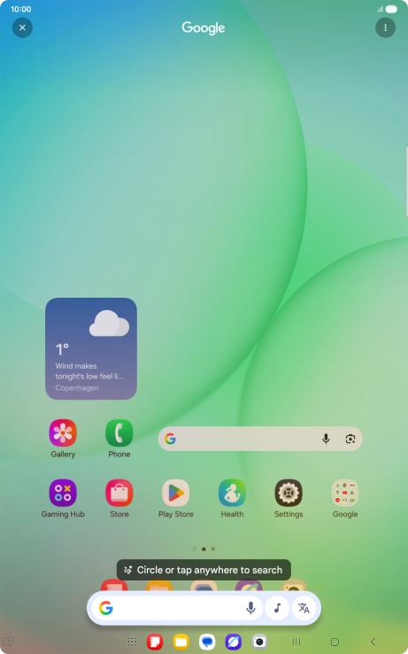 Press the music icon and wait for the search results. Press the music icon and wait for the search results.