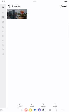 Press Share. Press Share.