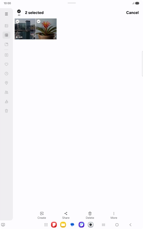 Press Share. Press Share.