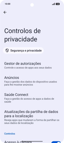 Prima Gestor de autorizações.