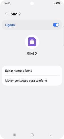 Prima o indicador para ativar ou desativar a utilização do plano.