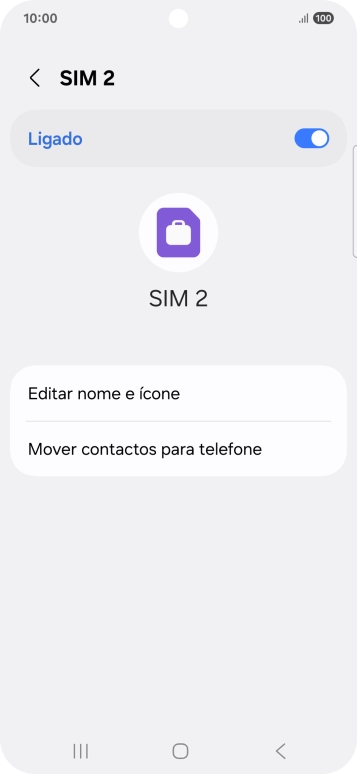 Prima o indicador para ativar ou desativar a utilização do plano.