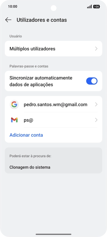 Para voltar ao ecrã inicial, deslize o dedo de baixo para cima a partir da base do ecrã.