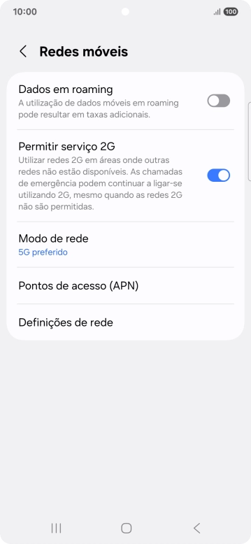 Prima Pontos de acesso (APN).