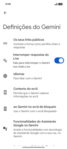 Siga as indicações no ecrã para escolher as definições pretendidas.