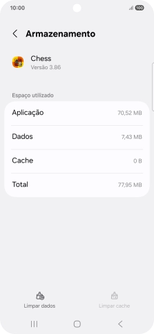Prima a tecla de início para terminar e voltar ao ecrã inicial.