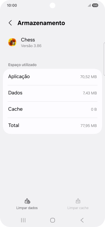 Prima a tecla de início para terminar e voltar ao ecrã inicial.
