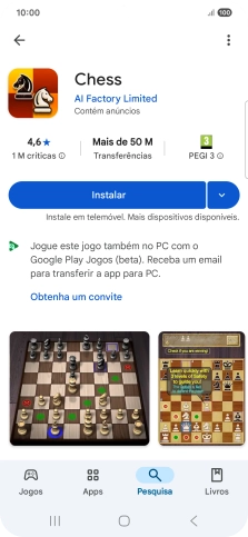 Prima Instalar e siga as indicações no ecrã para instalar a app.