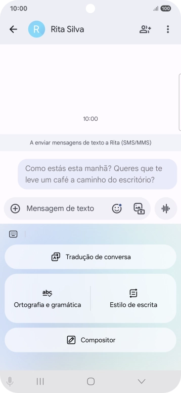 Prima Tradução de conversa.