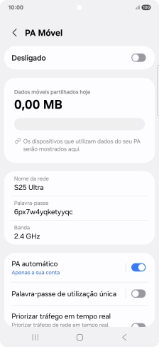 Prima Nome da rede.