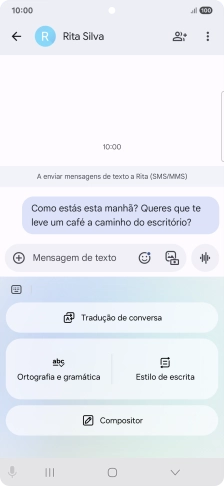 Prima Tradução de conversa.