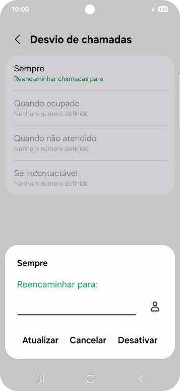 Prima Desativar.