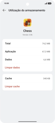 Prima Limpar cache.