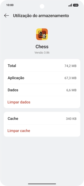 Prima Limpar cache.