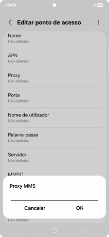 Introduza iproxy.vodafone.pt e prima OK.