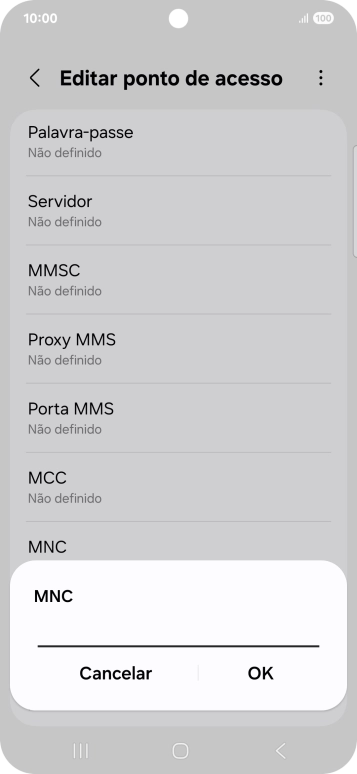 Introduza 01 e prima OK.