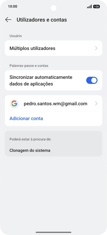 Para voltar ao ecrã inicial, deslize o dedo de baixo para cima a partir da base do ecrã.