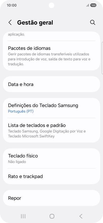 Prima Data e hora.