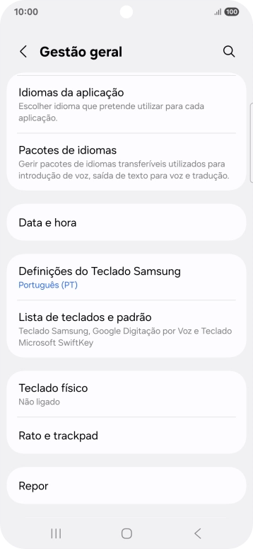 Prima Data e hora.