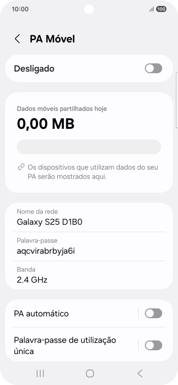 Prima Nome da rede.