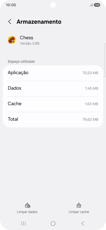 Prima Limpar cache.