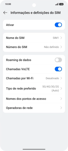 Prima Nomes dos pontos de acesso.