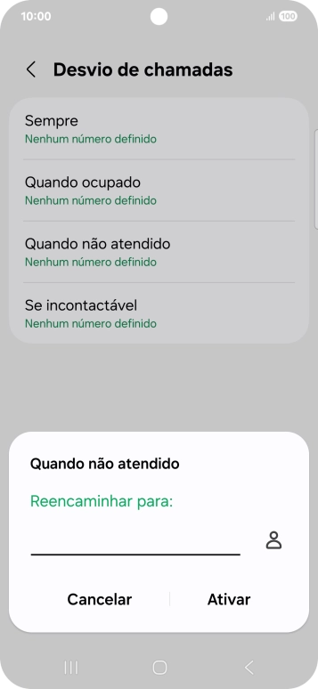 Introduza 123 e prima Ativar.