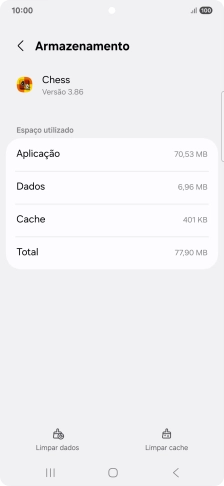 Prima Limpar cache.