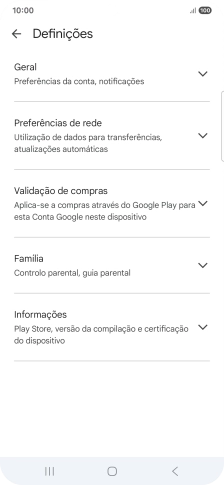 Prima Preferências de rede.