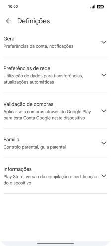 Prima Preferências de rede.