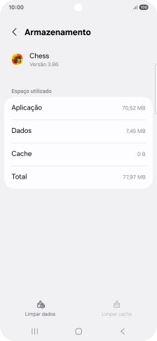 Prima a tecla de início para terminar e voltar ao ecrã inicial.