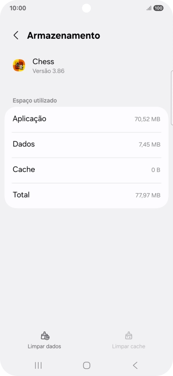 Prima a tecla de início para terminar e voltar ao ecrã inicial.