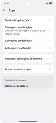 Prima Gestão de aplicações.
