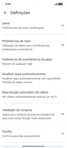 Prima Atualizar apps automaticamente.