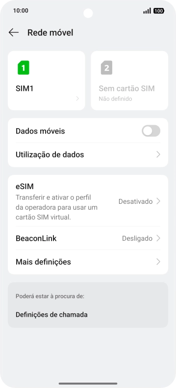 Prima eSIM.