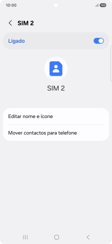Prima o indicador para ativar ou desativar a utilização do plano.