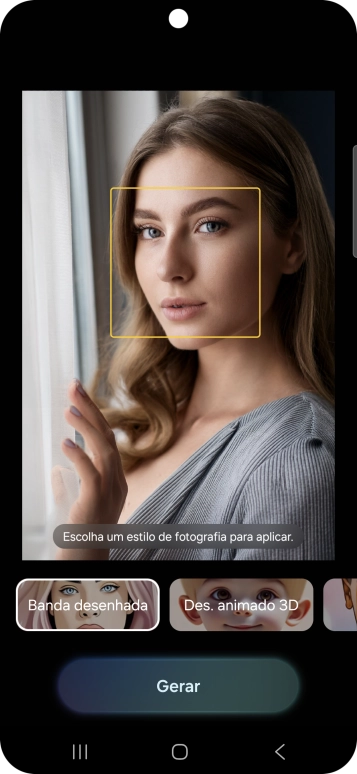 Siga as indicações no ecrã para utilizar a função escolhida e prima Gerar.