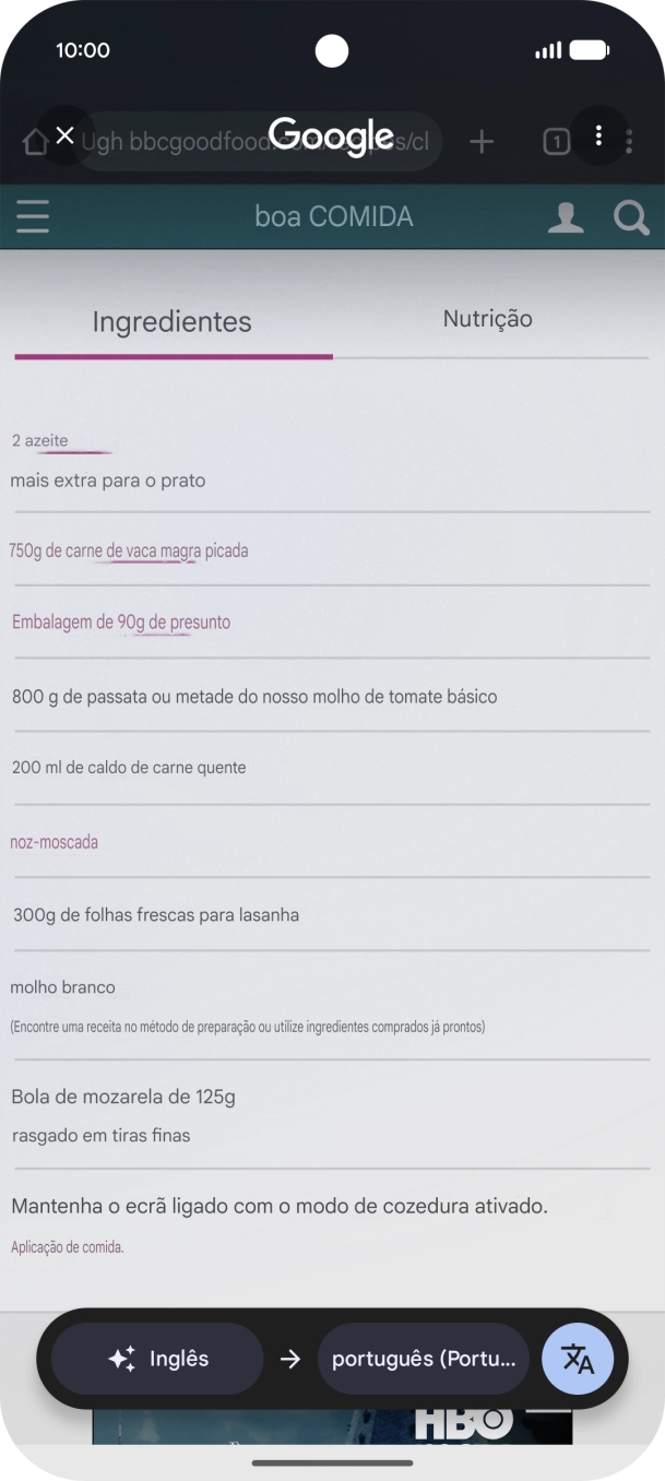 Siga as indicações no ecrã para escolher as definições pretendidas e utilizar a função.