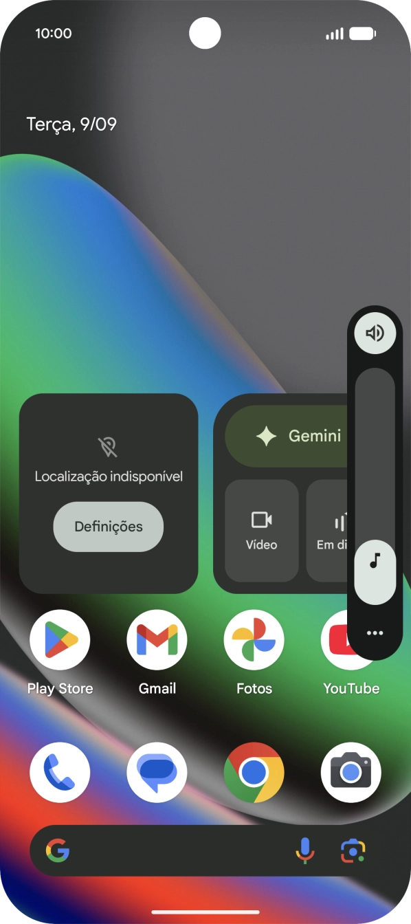 Prima o ícone de perfil.