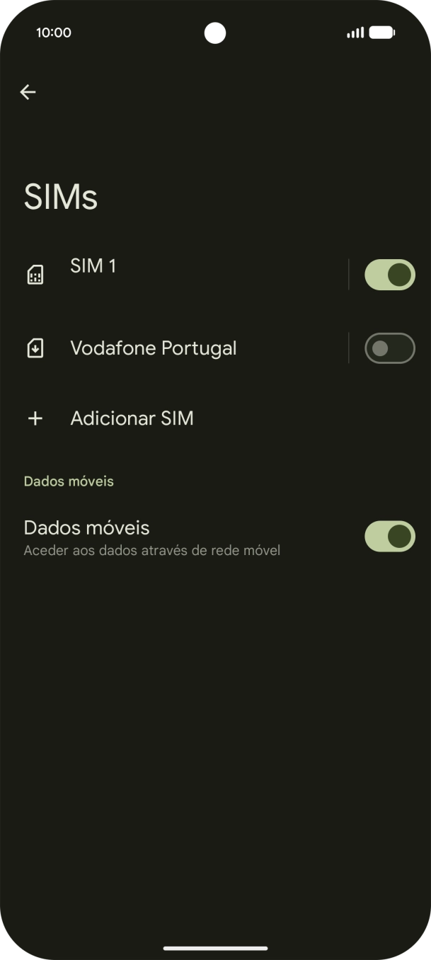 Prima o plano pretendido.