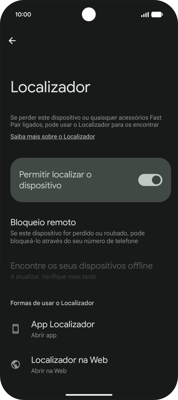Para voltar ao ecrã inicial, deslize o dedo de baixo para cima a partir da base do ecrã.