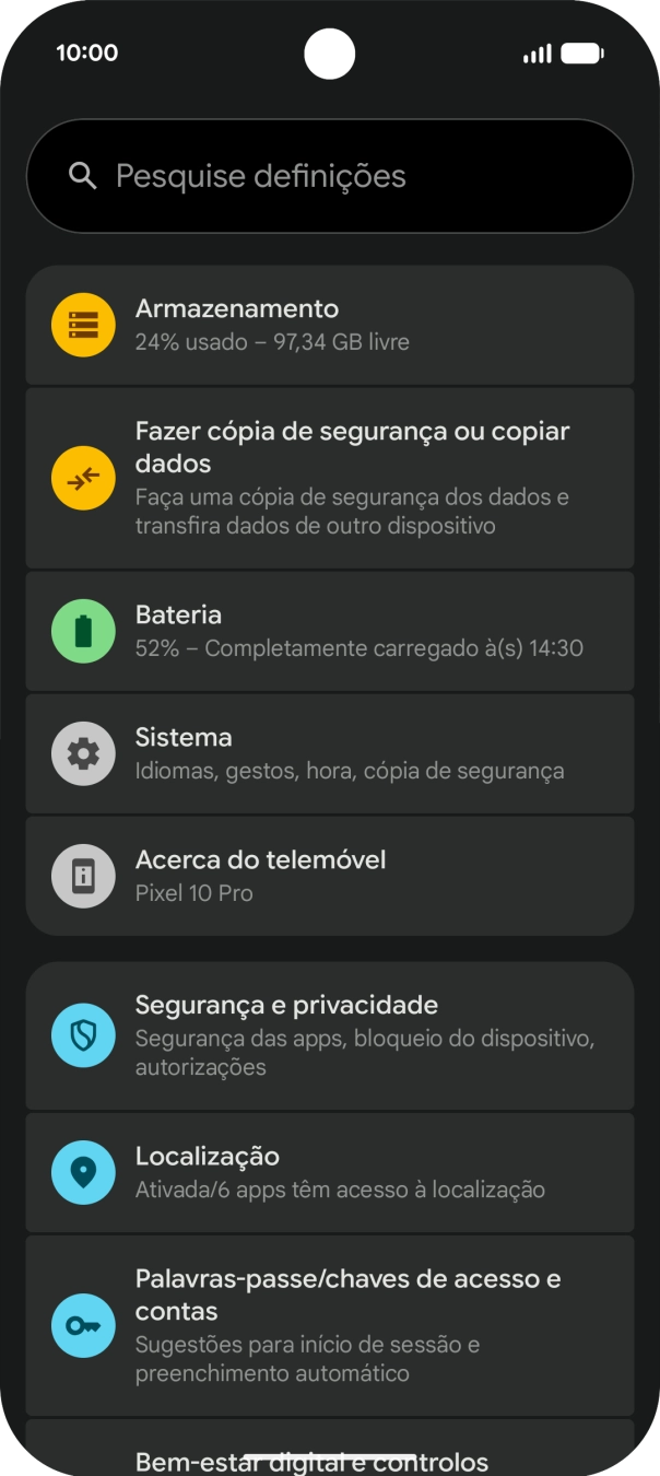 Prima Segurança e privacidade.