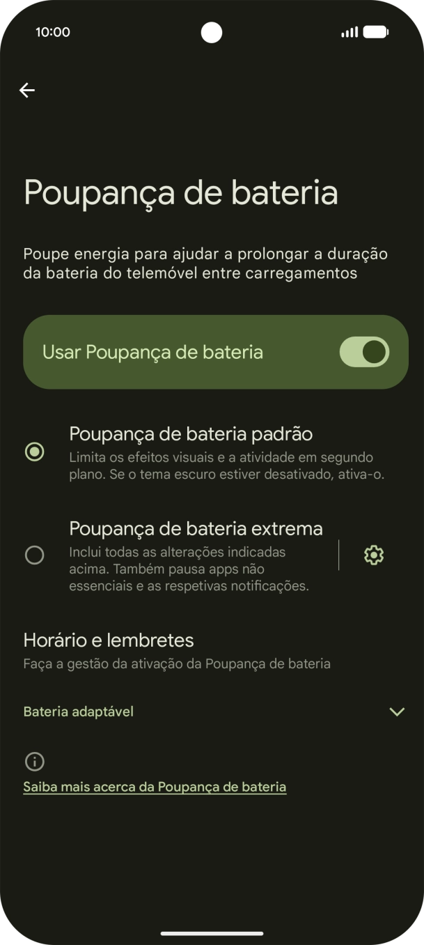 Para voltar ao ecrã inicial, deslize o dedo de baixo para cima a partir da base do ecrã.