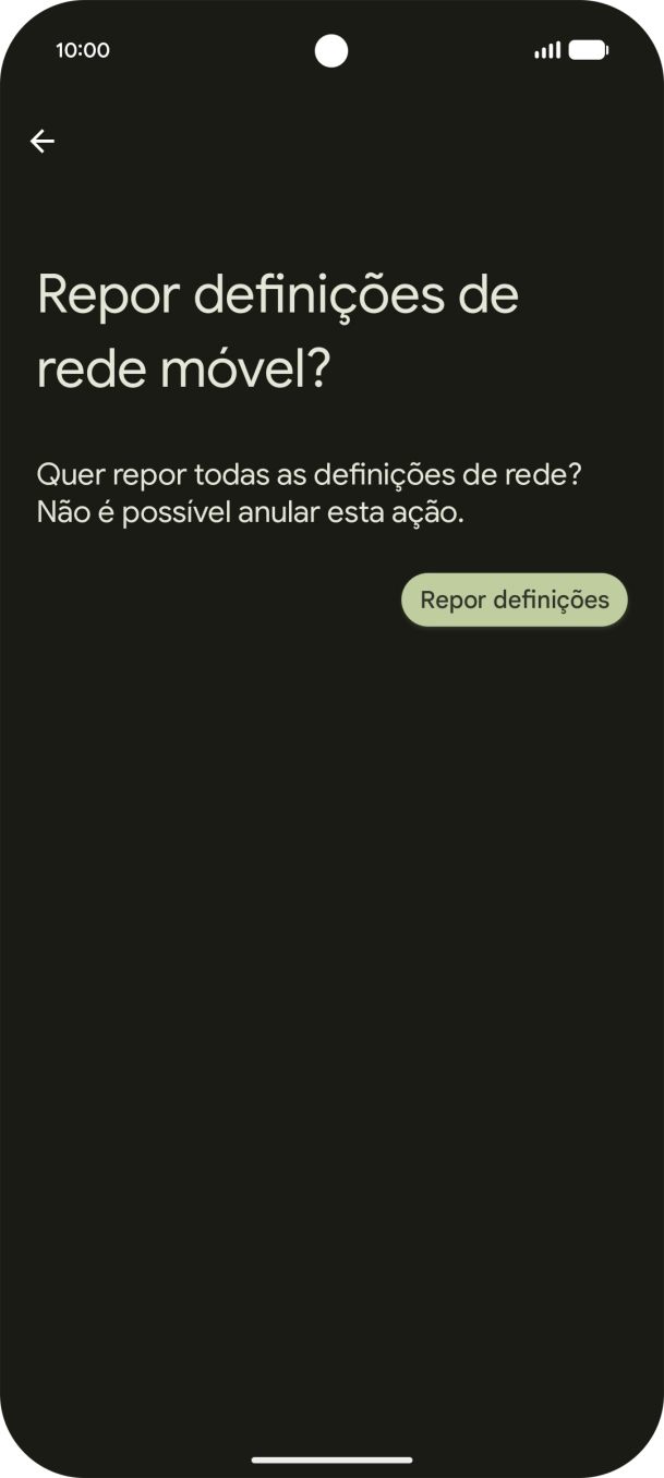 Prima Repor definições.