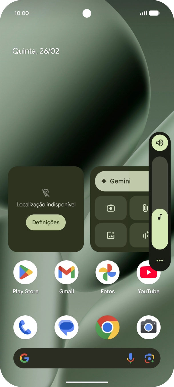 Prima o ícone de perfil.