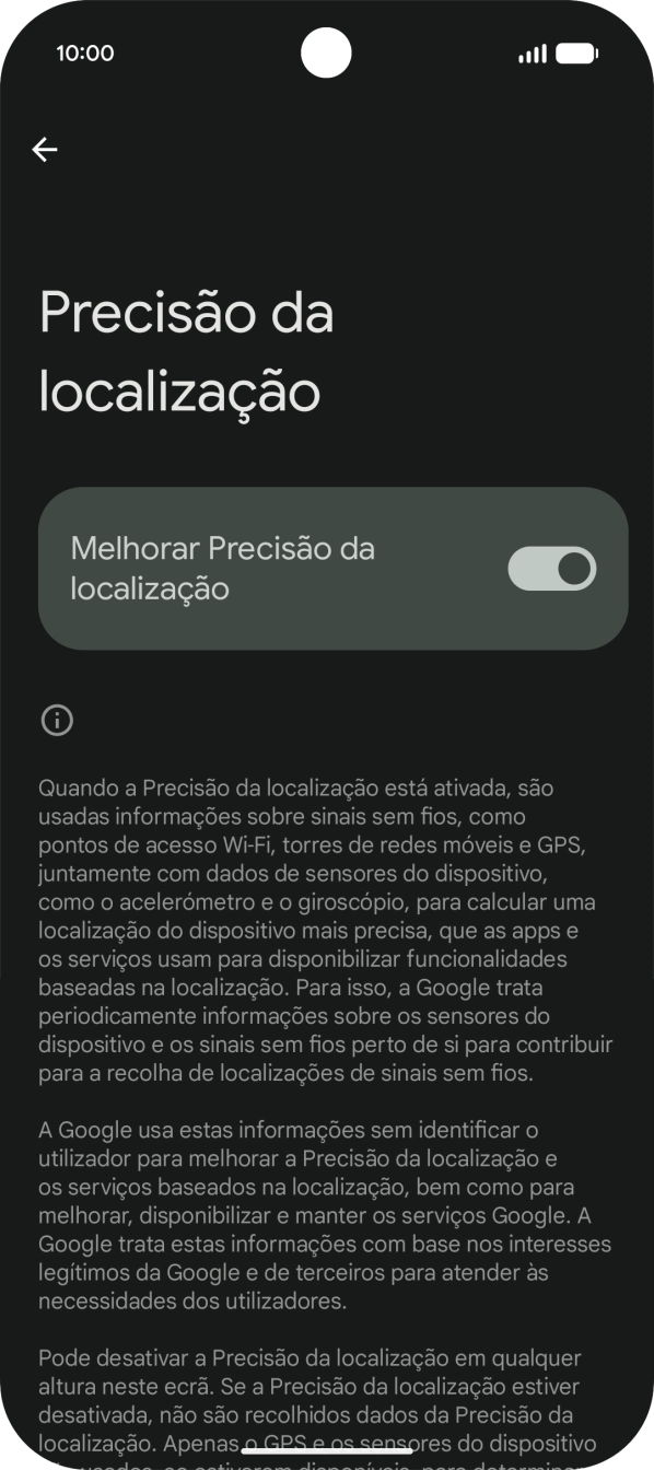 Se premir o indicador junto a 