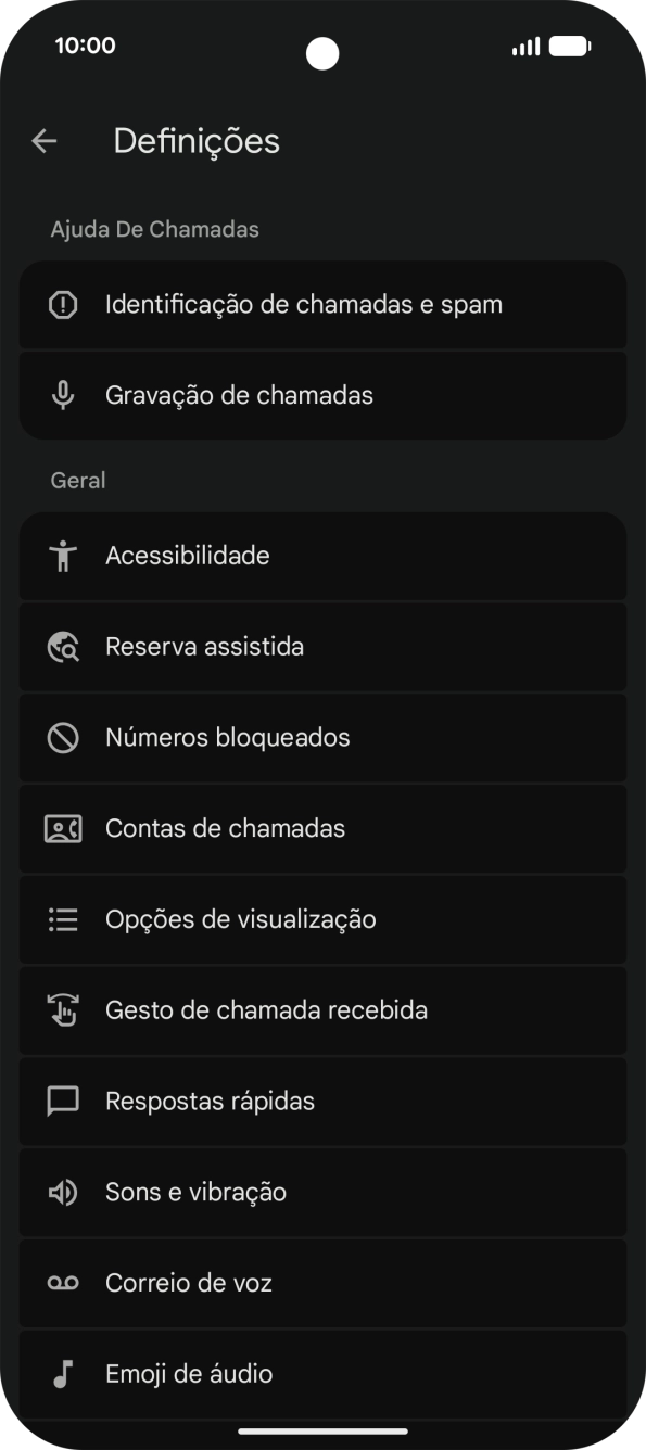 Prima Contas de chamadas.