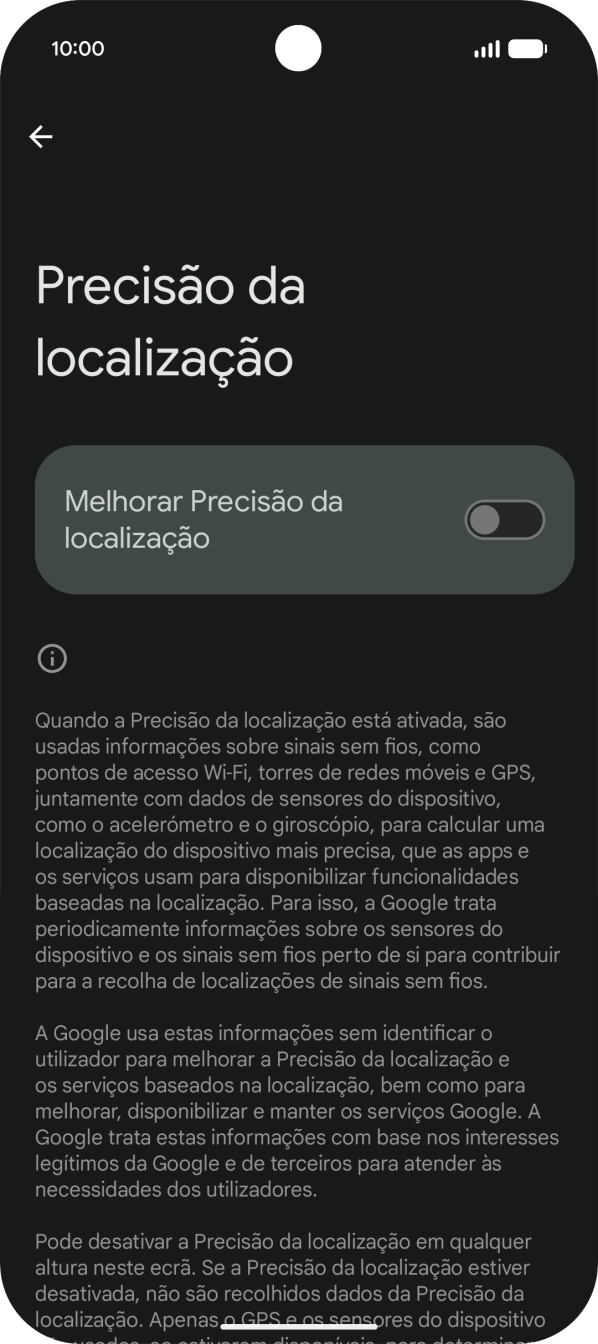 Se premir o indicador junto a 